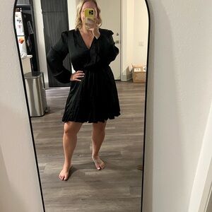 Citychic long sleeve black dress - Size XL